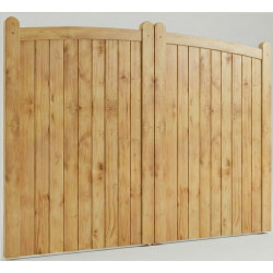 Canterbury Cladded Driveway Gates