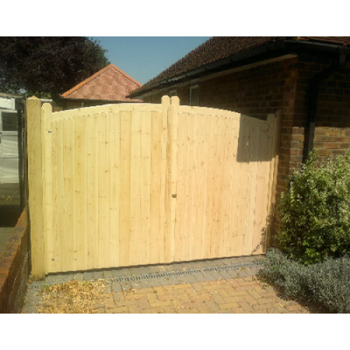 Canterbury Cladded Driveway Gates